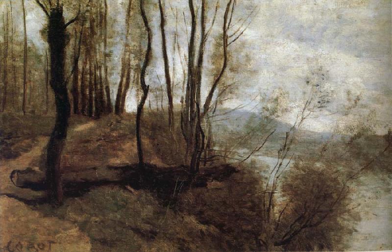 Corot Camille Path on the Rlo Germany oil painting art